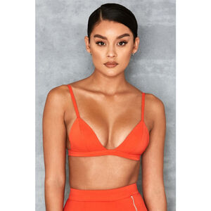 Women's Mistress Rocks Orange Triangle Bra Size M